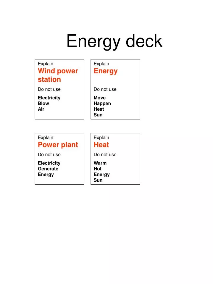 energy deck