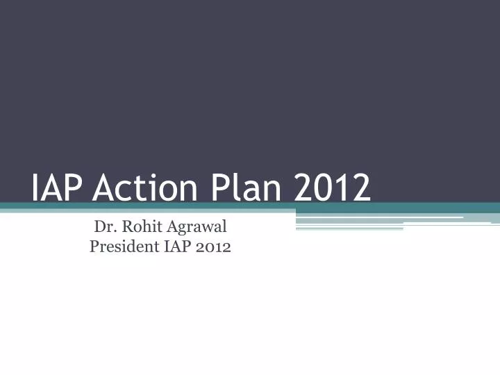 iap action plan 2012