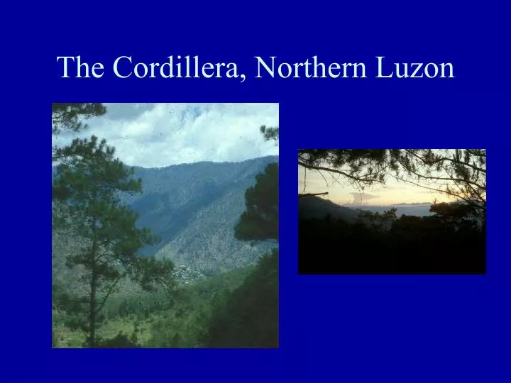 the cordillera northern luzon