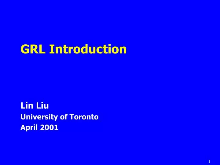 grl introduction