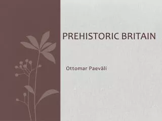 Prehistoric Britain