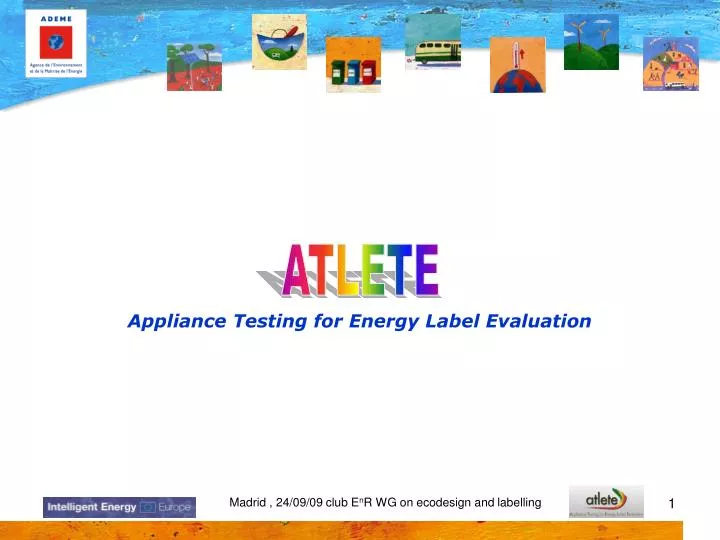 appliance testing for energy label evaluation