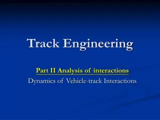 track engineering