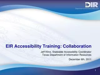 EIR Accessibility Training: Collaboration