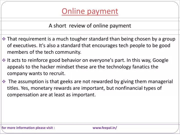 online payment