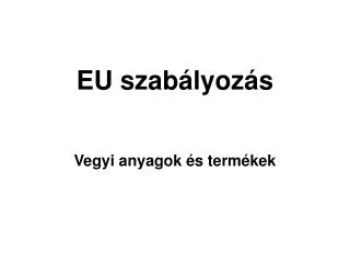 eu szab lyoz s