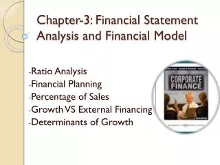 Chapter-3: Financial Statement Analysis and Financial Model