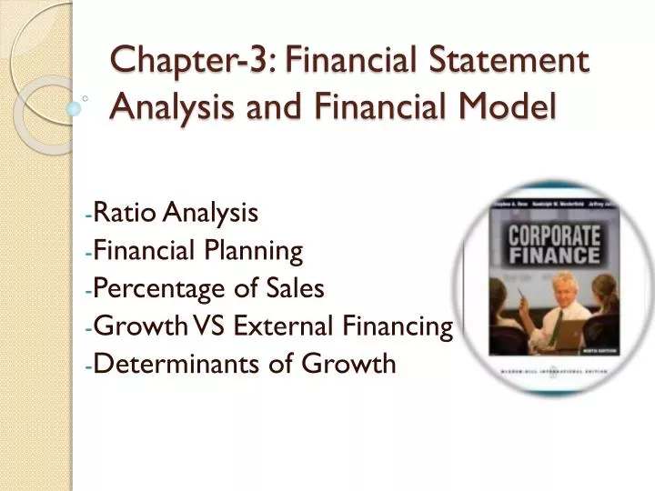 chapter 3 financial statement analysis and financial model