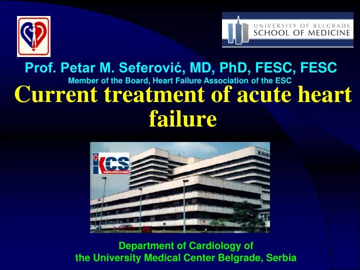 current treatment of acute heart failure