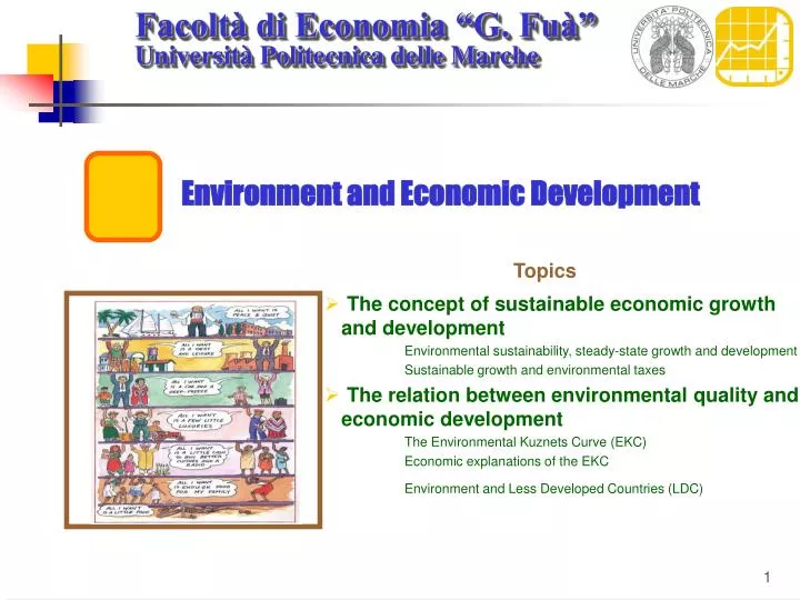 environment and economic development