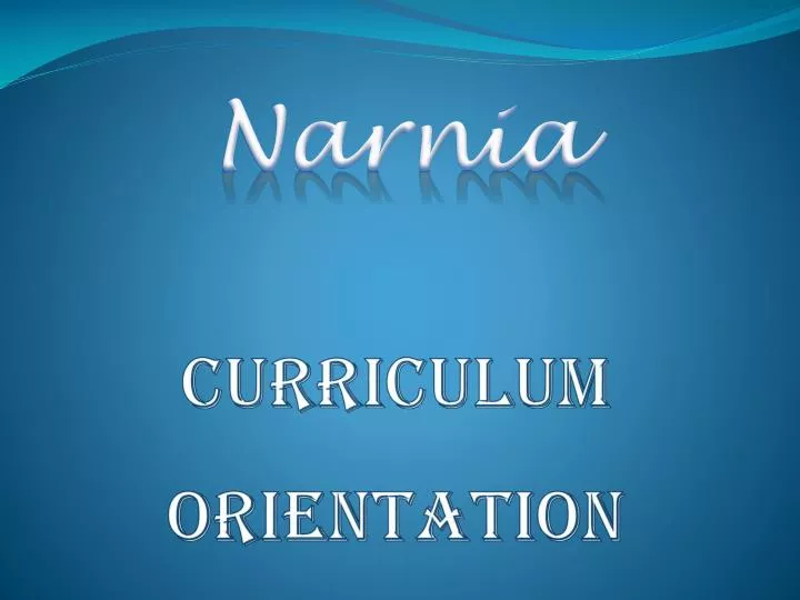 curriculum orientation