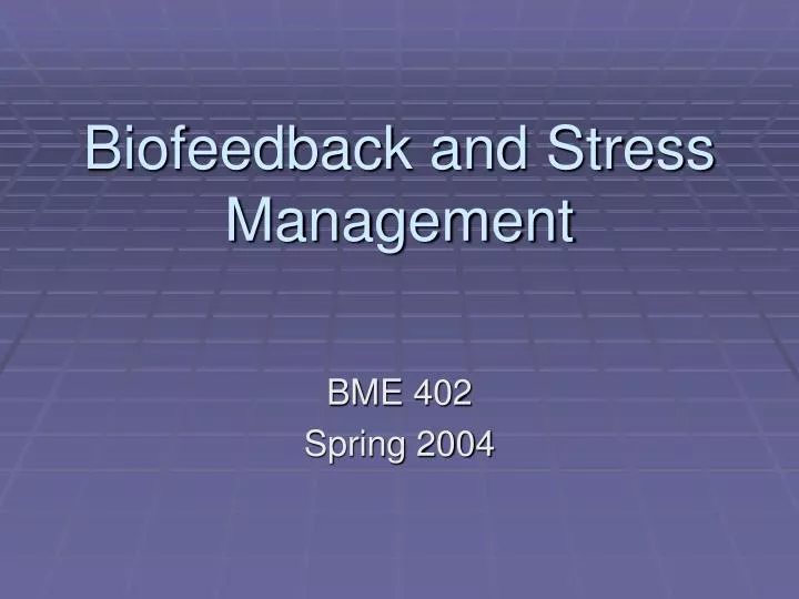 biofeedback and stress management