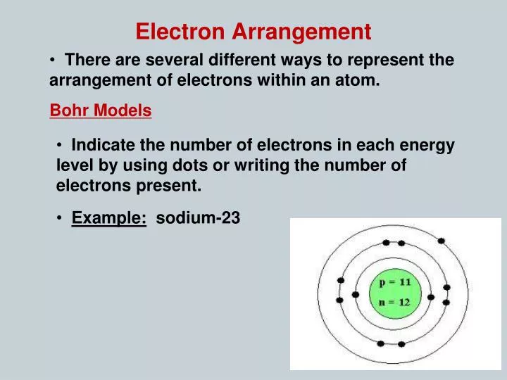 electron arrangement