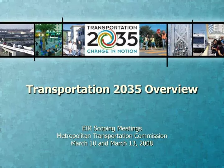 transportation 2035 overview