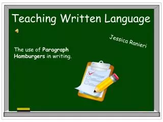 Teaching Written Language