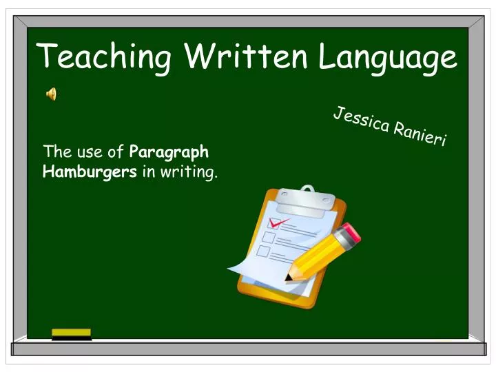 teaching written language