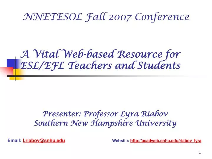a vital web based resource for esl efl teachers and students