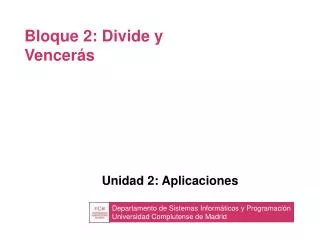 bloque 2 divide y vencer s