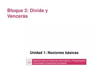 bloque 2 divide y vencer s