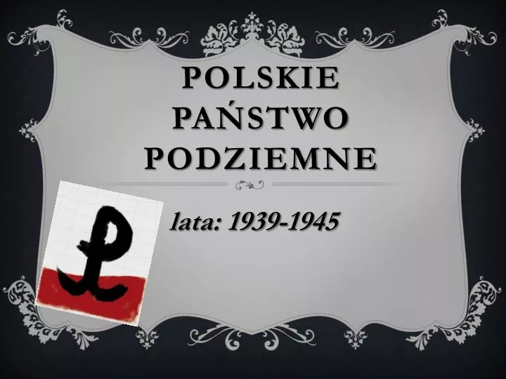 polskie pa stwo podziemne