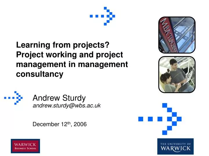 learning from projects project working and project management in management consultancy