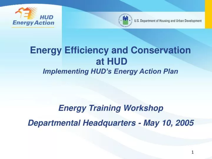 energy efficiency and conservation at hud implementing hud s energy action plan