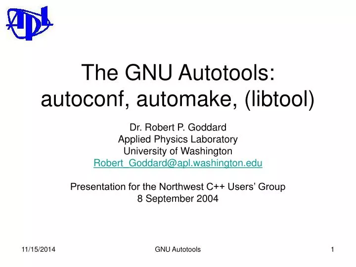 the gnu autotools autoconf automake libtool