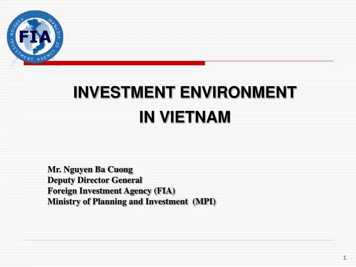 investment environment in vietnam