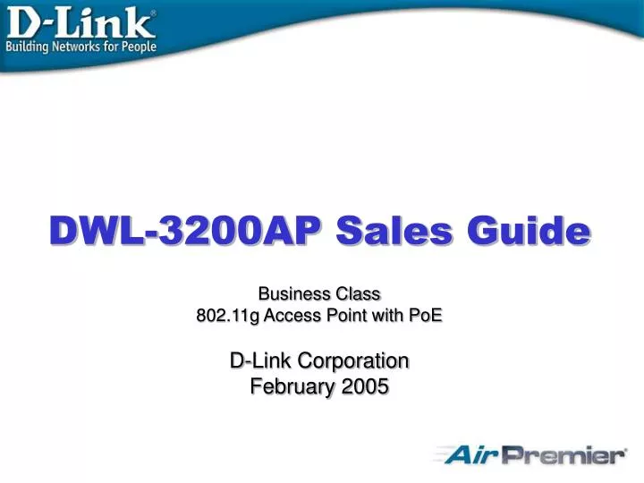 dwl 3200ap sales guide