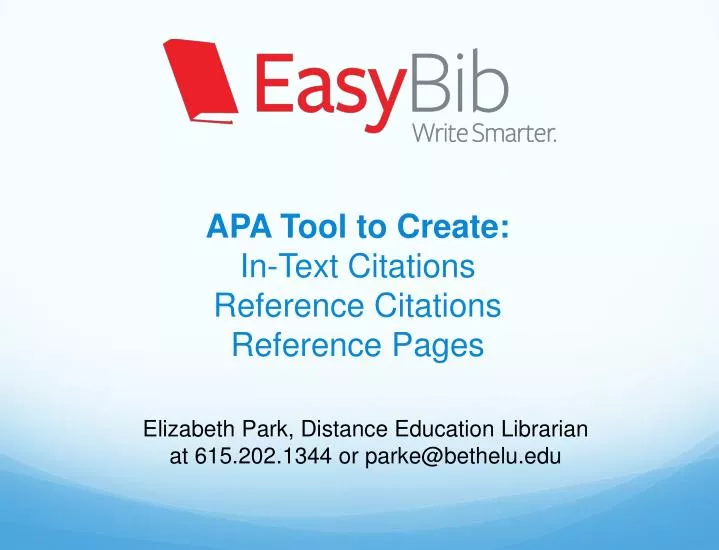 apa tool to create in text citations reference citations reference pages