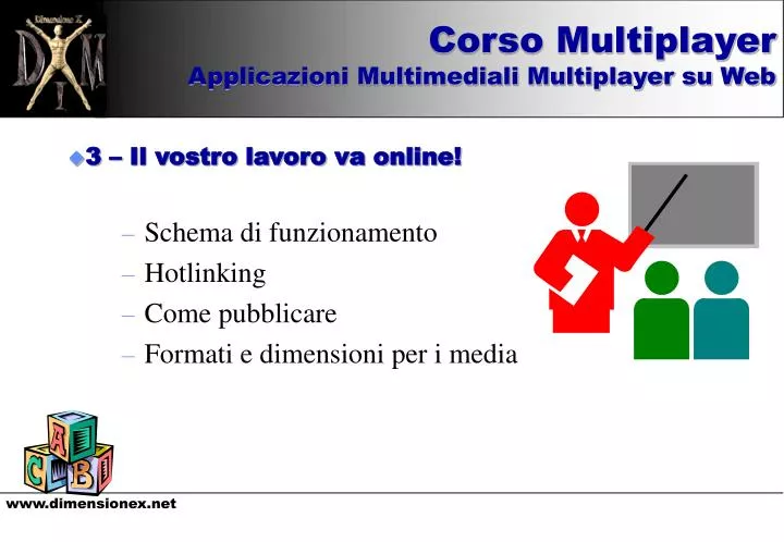 3 il vostro lavoro va online