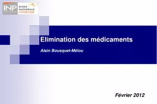 elimination des m dicaments alain bousquet m lou