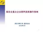 服务业重点企业联网直报操作指南 - slide 1