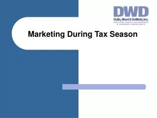 Marketing During Tax Season