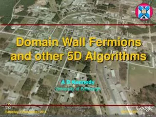 Domain Wall Fermions and other 5D Algorithms