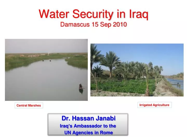 water security in iraq damascus 15 sep 2010