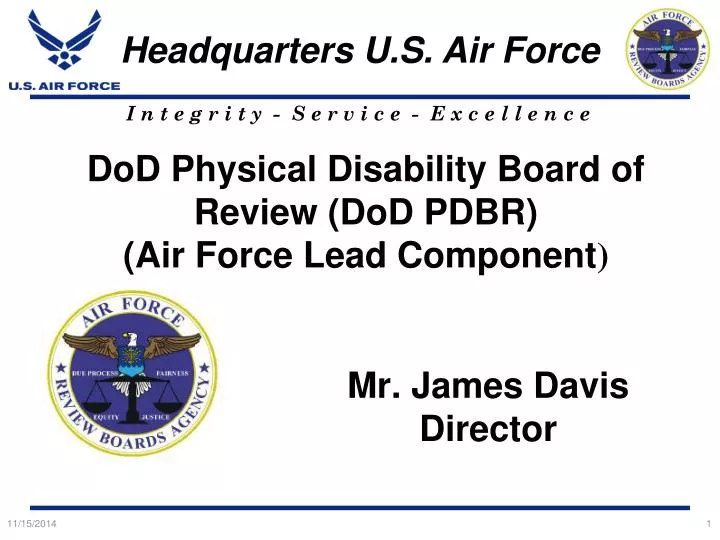 dod physical disability board of review dod pdbr air force lead component