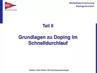 teil ii grundlagen zu doping im schnelldurchlauf