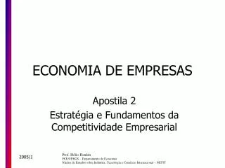 economia de empresas