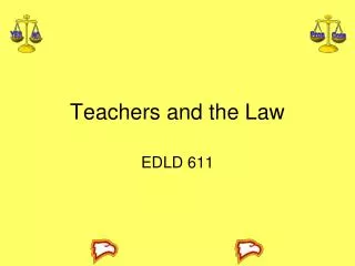 Teachers and the Law