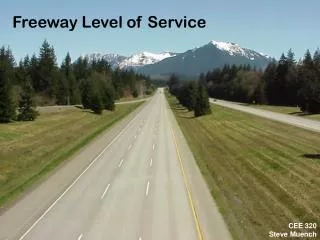 Freeway Level of Service