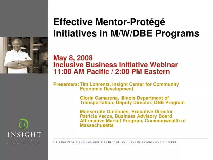 effective mentor prot g initiatives in m w dbe programs