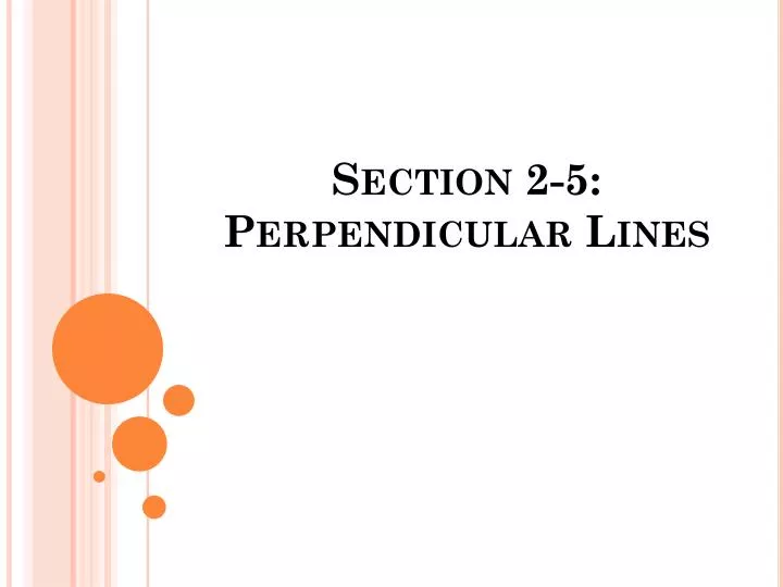 section 2 5 perpendicular lines