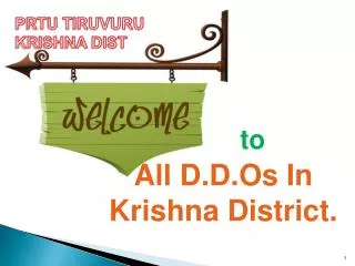 All D.D.Os In Krishna District.