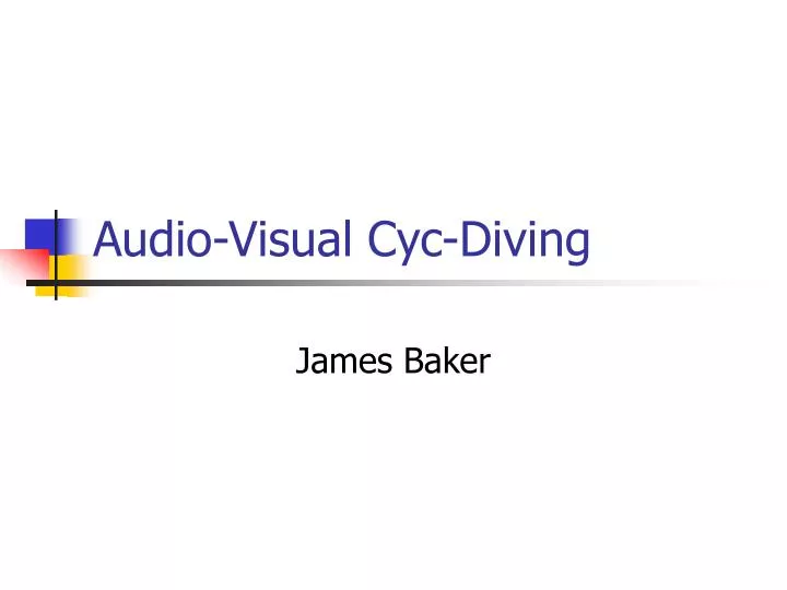 audio visual cyc diving