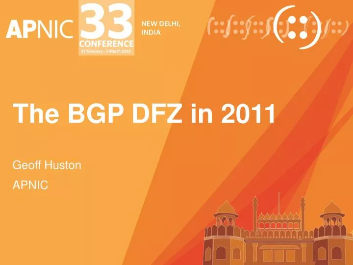 the bgp dfz in 2011