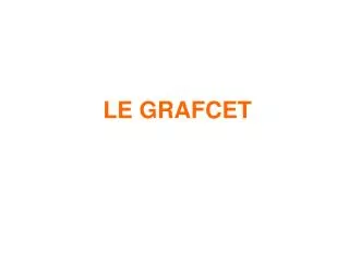 LE GRAFCET