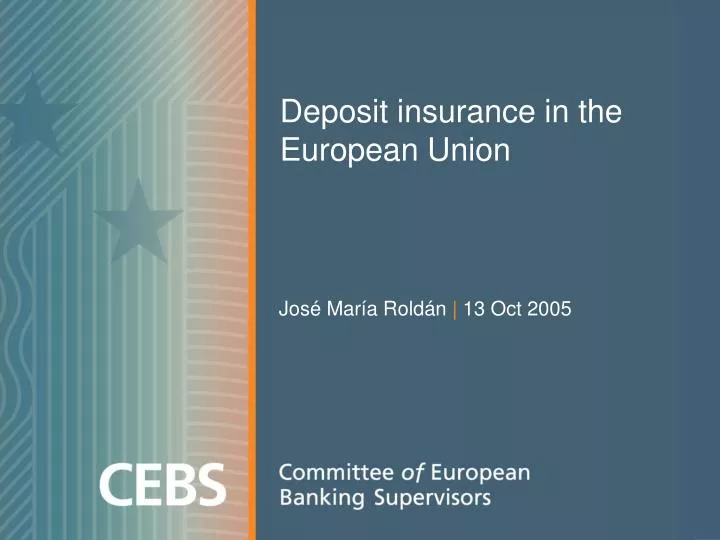deposit insurance in the european union