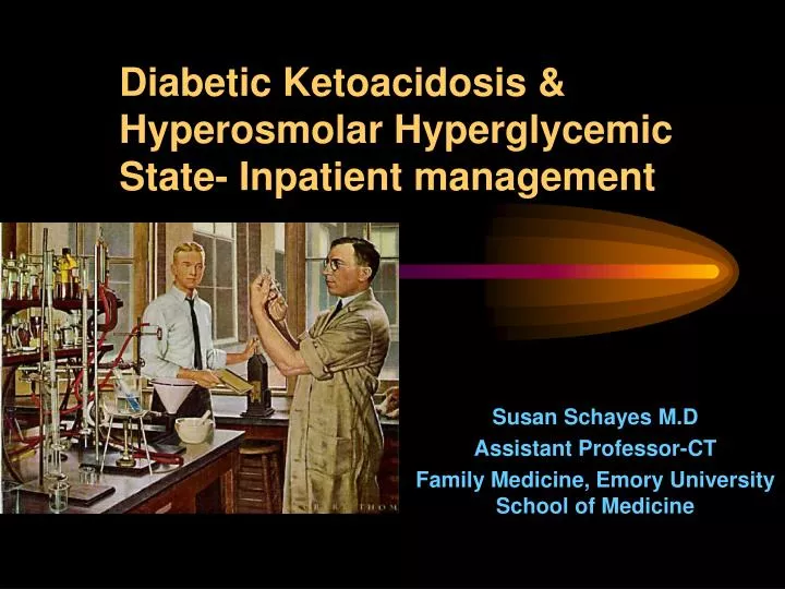 diabetic ketoacidosis hyperosmolar hyperglycemic state inpatient management
