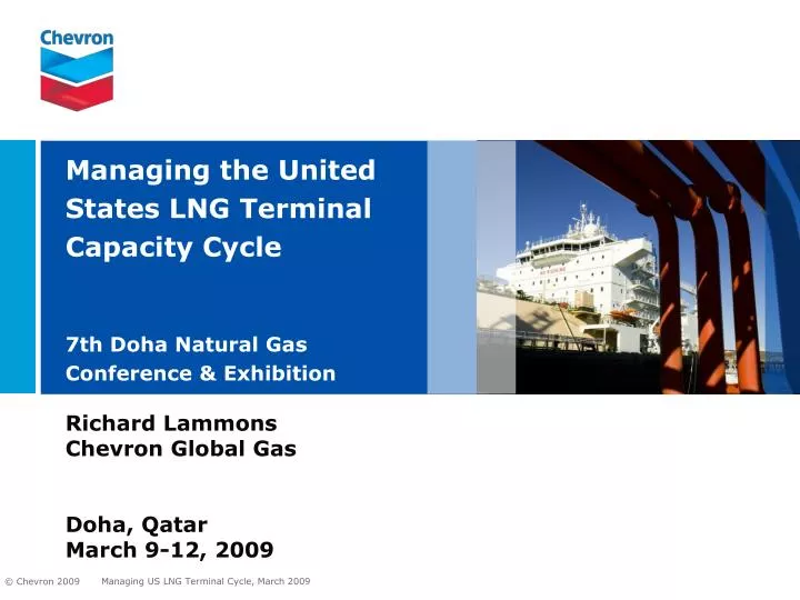 managing the united states lng terminal capacity cycle 7th doha natural gas conference exhibition
